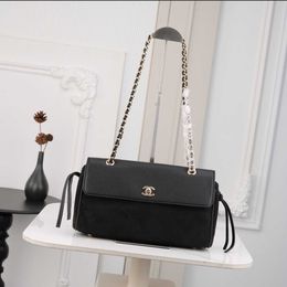 Top quality fashion bag evening bag luxurious new women's suede handbag high waist wide-shoulder crossbody bag designer bag chain strap shoulder bag - dhbagpay