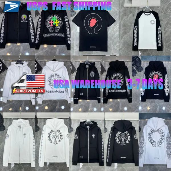 Designer Chrome Hoodie High Quality Hoodies Men's and Women's Chrome Hoodies Sweatshirts Pullovers Letter Printed Zippers Long Sleeve Sweatshirts